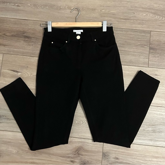 NWOT Black H&M Slim Stretchy Black Jean Pants Size 2 - Picture 3 of 7